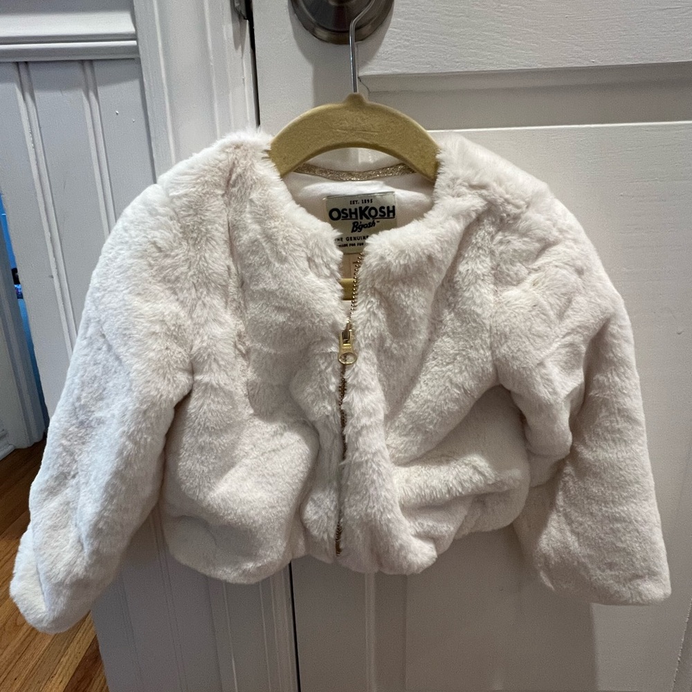 OshKosh fuzzy girl dressy jacket size 2T